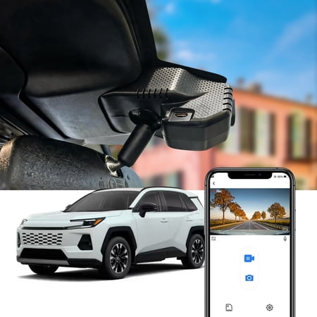Fitcamx 4K Dash Cam for 2026 Toyota RAV4 (6th Gen), OEM Look WiFi, Plug & Play, Loop Recording, 64GB