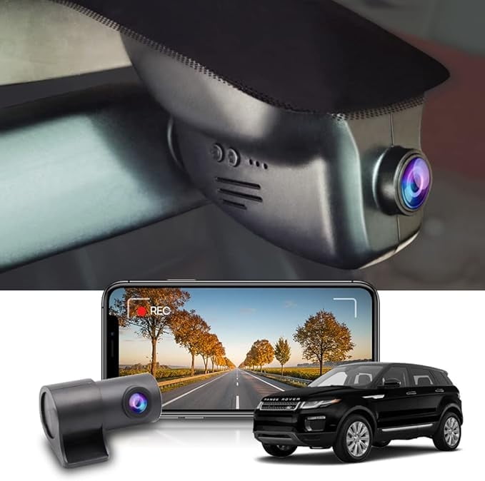 Fitcamx 4K Dual Dash Cam Adapts for Land Rover Range Rover Evoque 2012 ...