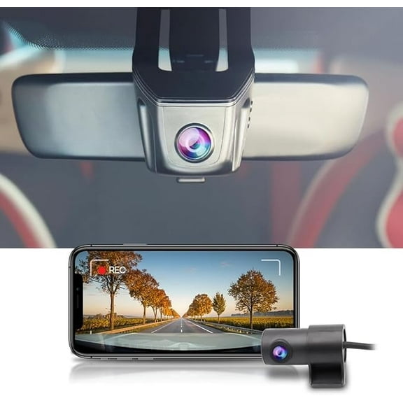 Fitcamx 4K Dual Dash Cam General Suitable for Lexus RX NX UX 2016 2017 2018 2019 2020 2021 2022 (Model A), Front 2160P+Rear 1080P Resolution, WiFi & APP, 128GB Card