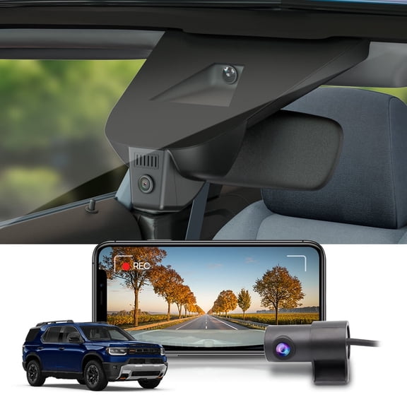 Fitcamx Front 4K+Rear 1080P Dash Cam for 2026 Honda Passport (HD2-D4100) RTL TrailSport Touring Blackout Elite, WiFi & APP, Loop Recording, 128GB Card