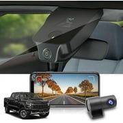 Fitcamx Front 4K+Rear 1080P Dash Cam Adapts for Chevy Silverado 1500 2500HD 3500HD EV 2022-2026 (HD2-4925), OEM Look, Wi