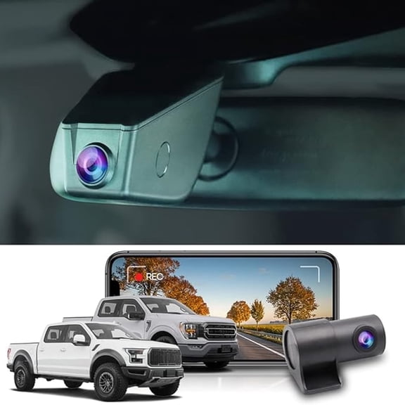 FITCAMX Dual 4K & 1080P Dash Cam for Ford F150 2021-2025 with WiFi, App & 128GB Storage