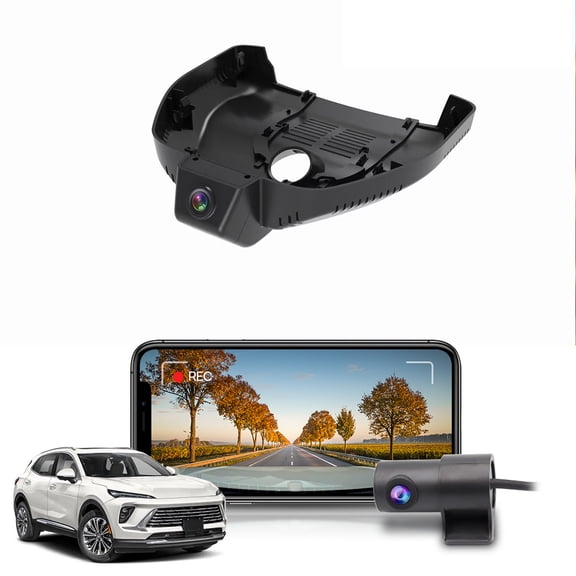 Fitcamx Front 4K+Rear 1080P Dash Cam Adapts for Buick Envision 2024-2026 (HD2-6701), OEM Factory Look, Easy to Set, 128GB Card