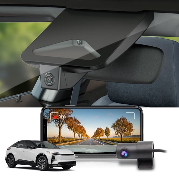 Fitcamx Front 4K+Rear 1080P Dash Cam Adapts for Toyota C-HR 2026 (BEV, e-TNGA), OEM Factory Look, Easy to Set, 128GB Card