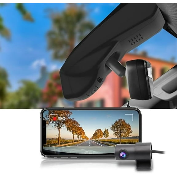 Fitcamx Front 4K+Rear 1080P Dash Cam Suitable for GMC Terrain 2018-2024 (HD2-9135) SL SLE SLT Diesel AT4 Denali, 128GB Card