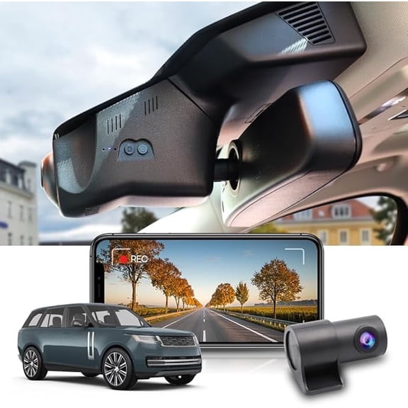 Fitcamx Front 4K+Rear 1080P Dash Cam Suitable for Land Rover Range Rover & Sport 2023 - 2026 (Model 6386/L460/L461) OEM Style, 128GB