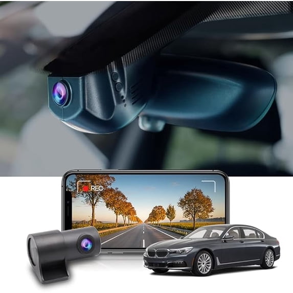Fitcamx Front 4K+Rear 1080p Dash Cam Adapts for BMW F Chassis (Model C) 1 2 3 4 5 7 Series X1 X2 X3 X4 X5 X6 X7, 128GB Card