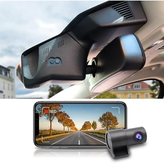 Fitcamx Front 4K and Rear 1080P Dash Cam Suitable for Land Rover Range Rover Evoque 2012 2013 2014 2015 L538 (Model A), 128GB Card
