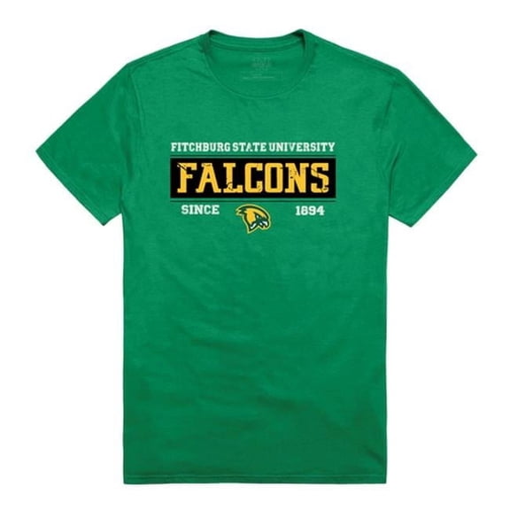 Fitchburg State University Falcons College Established T-Shirt, Kelly - Medium