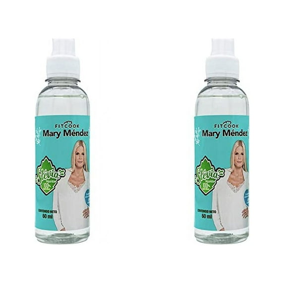 Fitcook Liquid Stevia, 100% Organic Liquid Sweetener drops zero calories, no artificial ingredients, 2fl oz bottles (60 ml) (2 PACK)