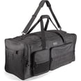 thumbnail image 1 of Fitdom 130L 36" Heavy Duty Extra Large Sports Gym Equipment Travel Duffle Bag W/Adjustable Shoulder Strap & 7 Compartments. Perfect for Soccer Baseball Basketball Hockey Football, Team Coaches & More, 1 of 7