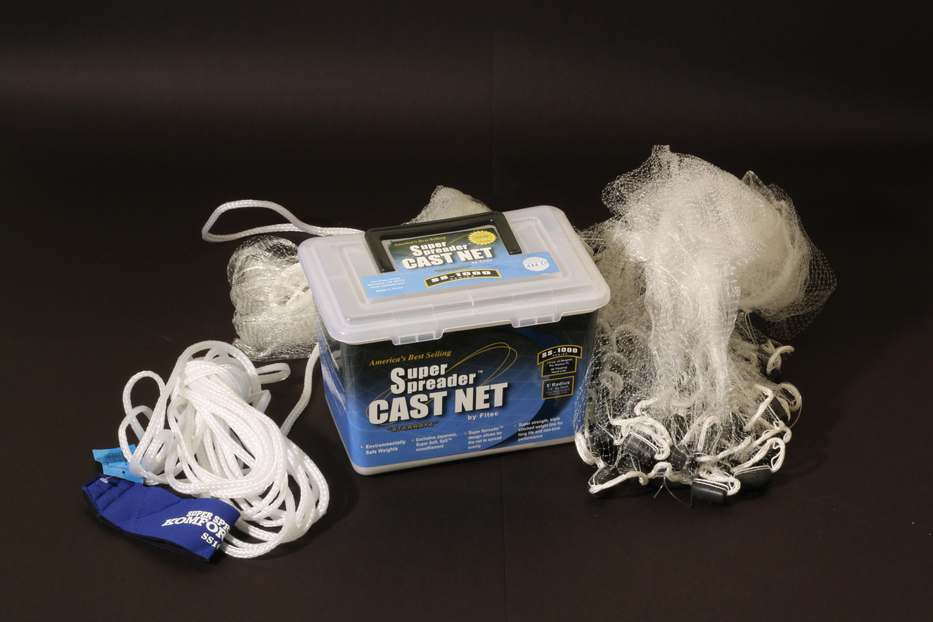 Fitec 11470 SS1000 Super Spreader Cast Net Clear Mono 5/8" Mesh 7
