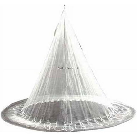 Fitec BP100L Super Spreader Pocket Cast Net 8' x 1/2" Mesh, Clear,1 lb wts