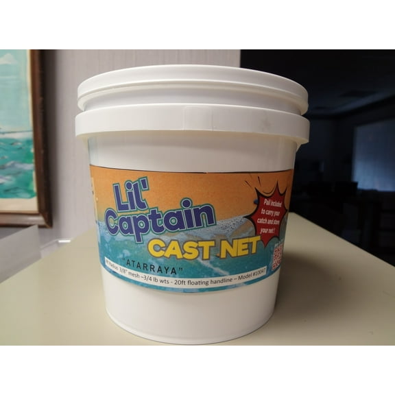 Fitec Super Spreader Little Captain Cast Net, 3 Ft. x 3/8 In.