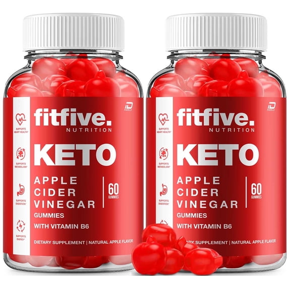 Fitfive Keto ACV Gummies Supplement – Fit five Apple Cider Vinegar 1000MG, Reviews, 2 Pack, 120 Gummies