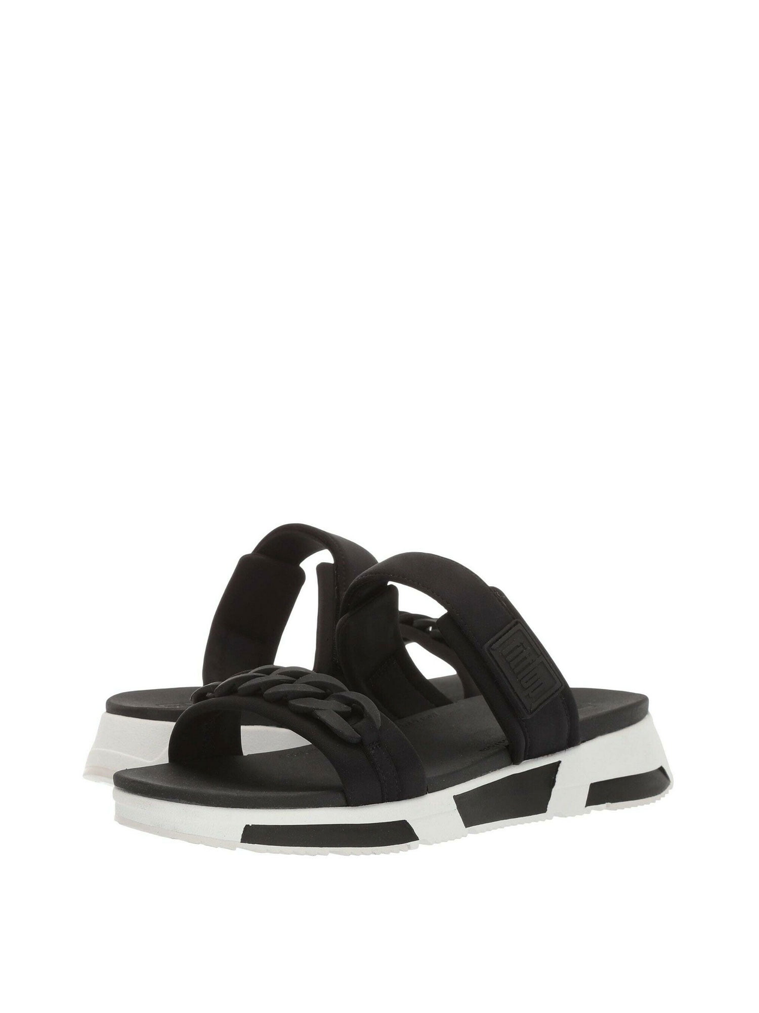 Fitflop Heda Chain Slide Women's Neoprene Sandals W51-001 - Walmart.com