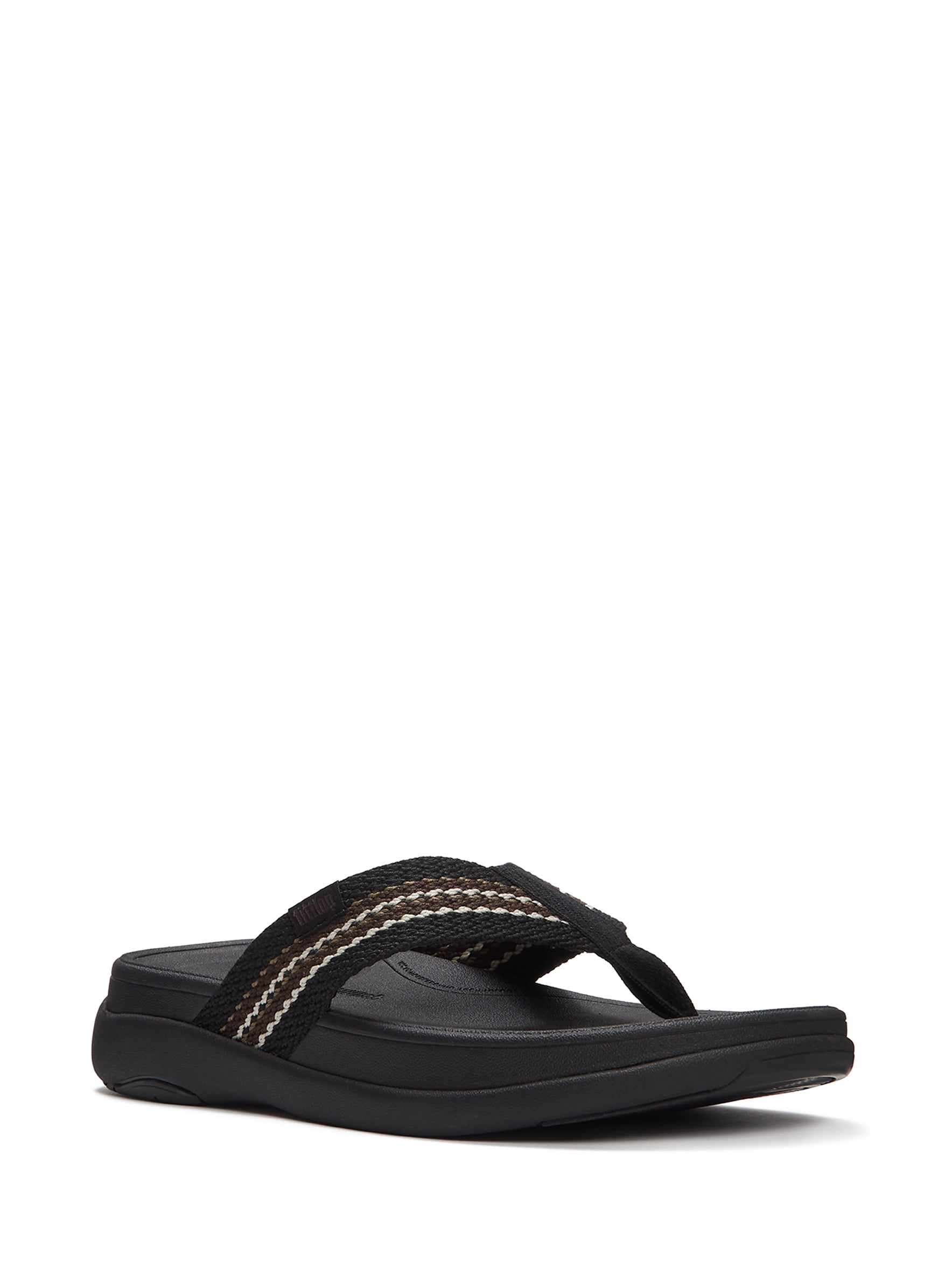 Fitflop Men's F-Mode Go Stripy-Weave Toe-Post Sandals
