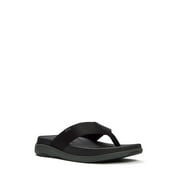 Men's F-Mode Go Textured-Webbing Toe-Post Sandals