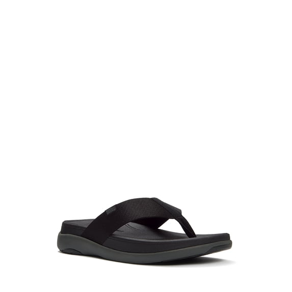 Fitflop Men's F-Mode Go Textured-Webbing Toe-Post Sandals