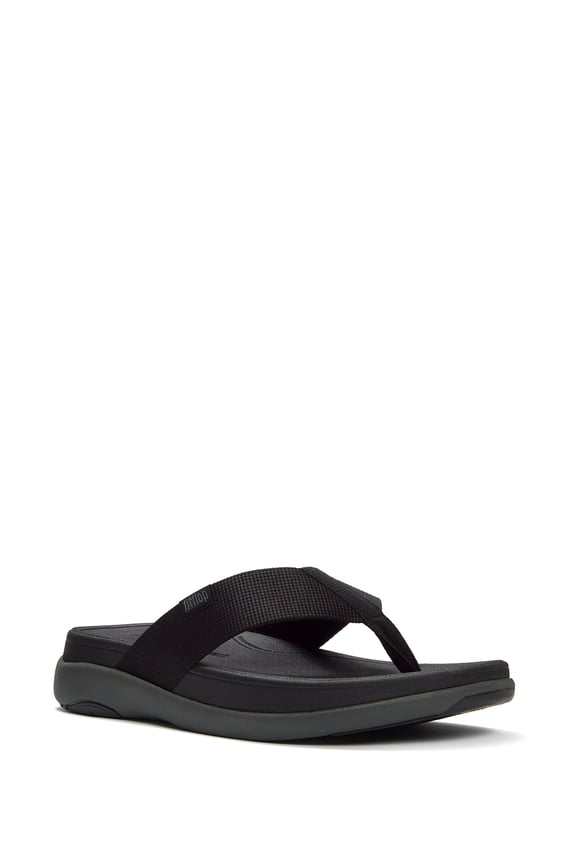 Men's F-Mode Go Textured-Webbing Toe-Post Sandals