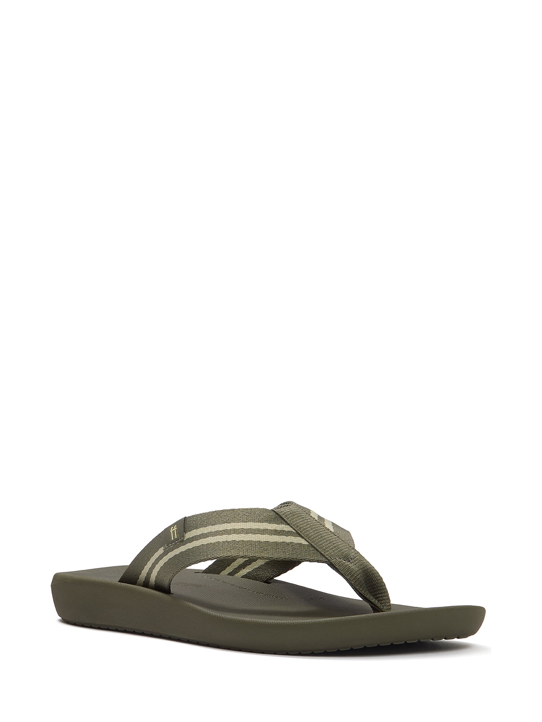 Fitflop Men's Iqushion Two-Stripe Webbing Flip-Flops