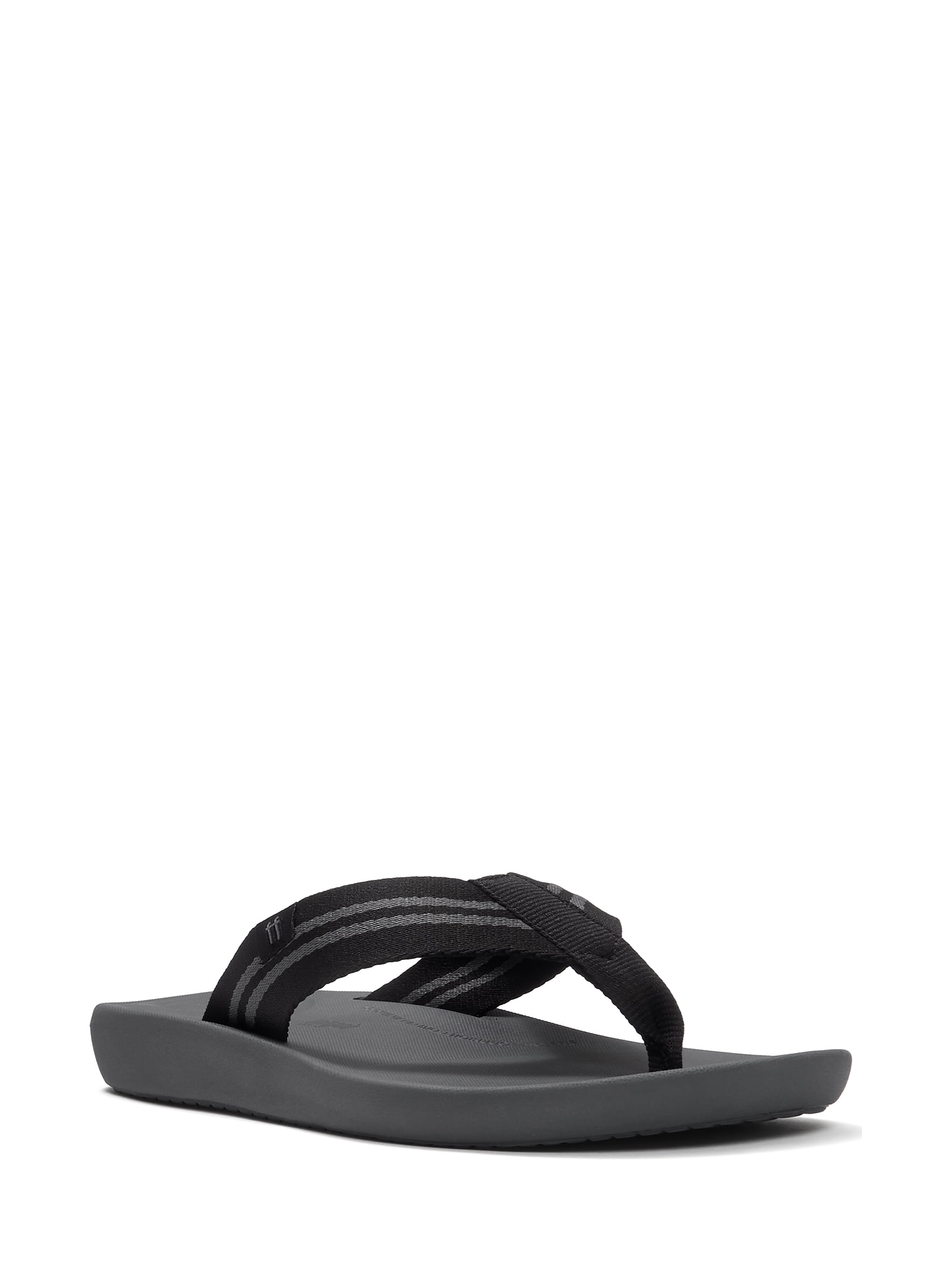 Fitflop Men's Iqushion Two-Stripe Webbing Flip-Flops