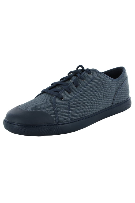 Mens Christophe Toe Cap Canvas Sneaker Shoes, Midnight Navy, US 11