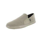 Fitflop Mens Collins Soft Canvas Slip On Sneaker Shoes, Timberwolf, US 10