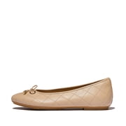 Women's Delicato Bow Quilted-Leather Ballerina Flat