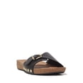 thumbnail image 1 of Fitflop Women's Iqushion Adjustable Buckle Leather Slides, 1 of 7