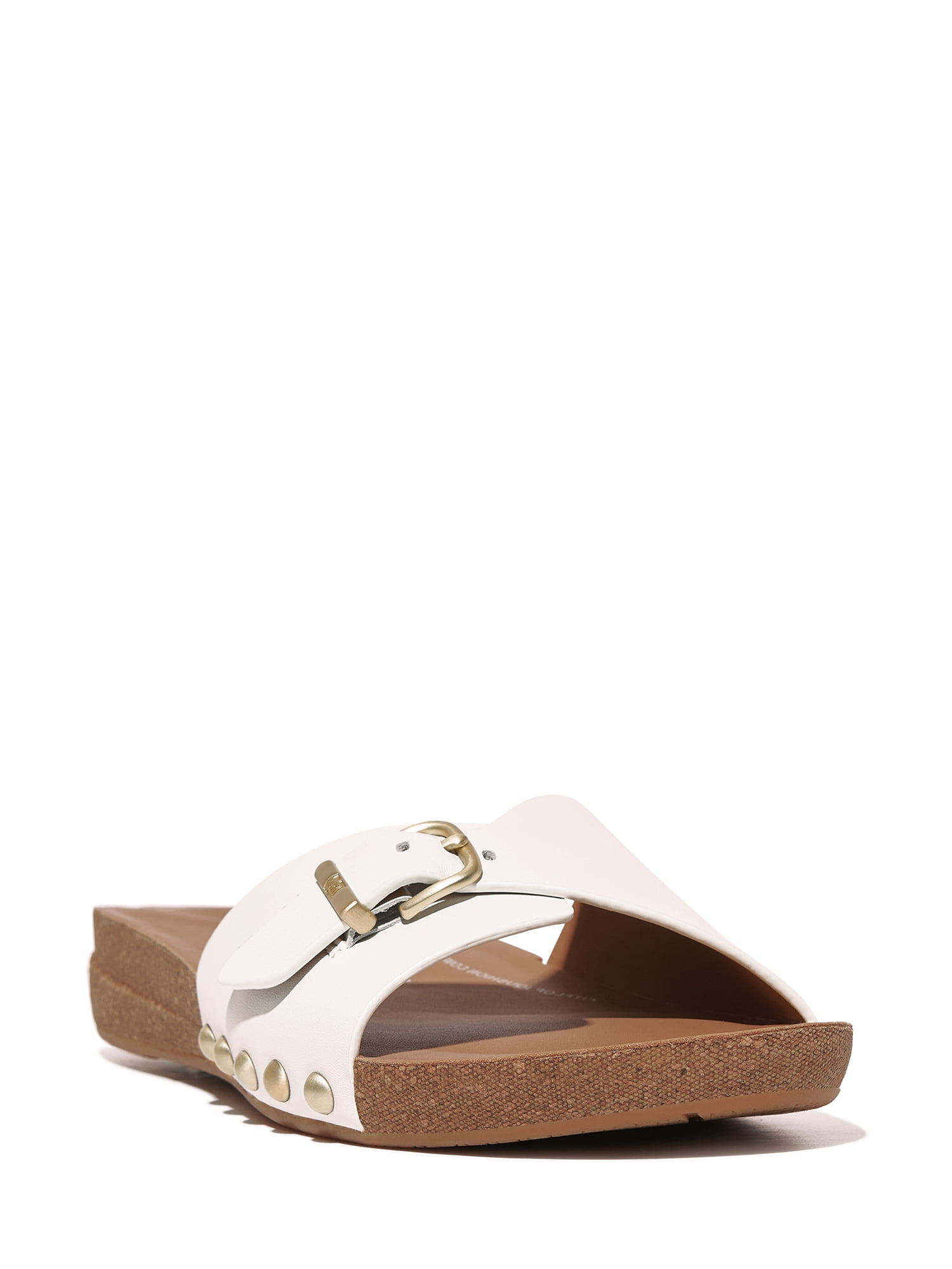 Fitflop Women's Iqushion Adjustable Buckle Leather Slides