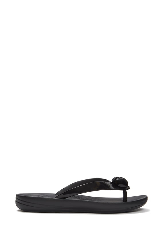 Women's Iqushion Glossy-Button Flip-Flops