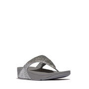 Fitflop Womens Lulu Crinkled-Shimmer Toe-Post Sandals