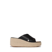 Fitflop Women's Platfforms Espadrille Leather Wedge Cross Slides
