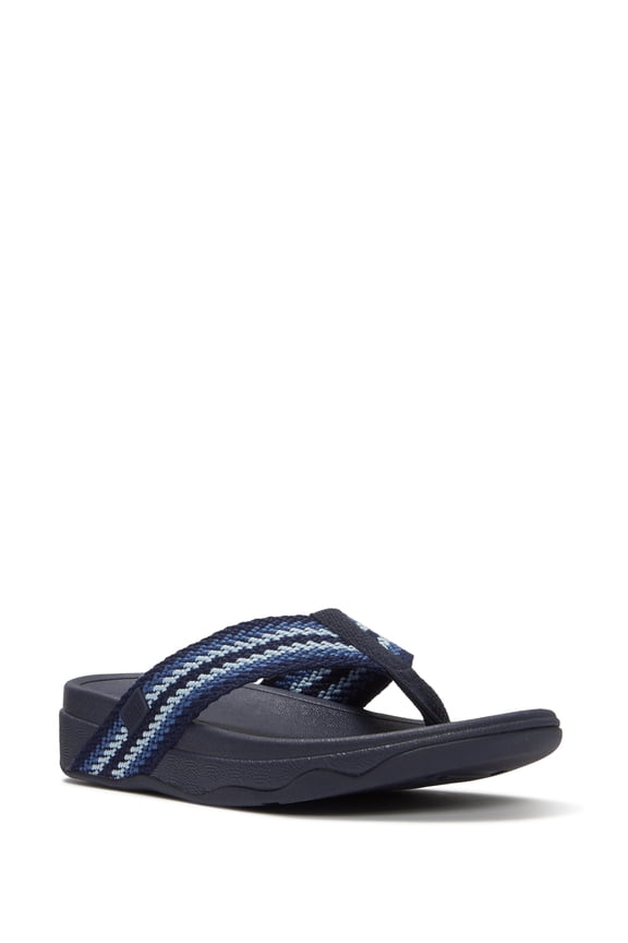 Women's Surfa Stripe-Webbing Toe-Post Sandals