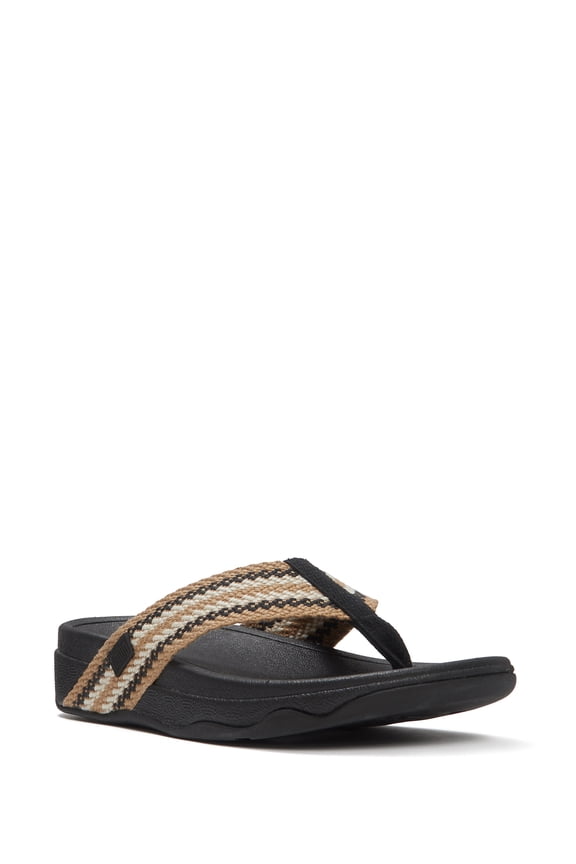 Women's Surfa Stripe-Webbing Toe-Post Sandals