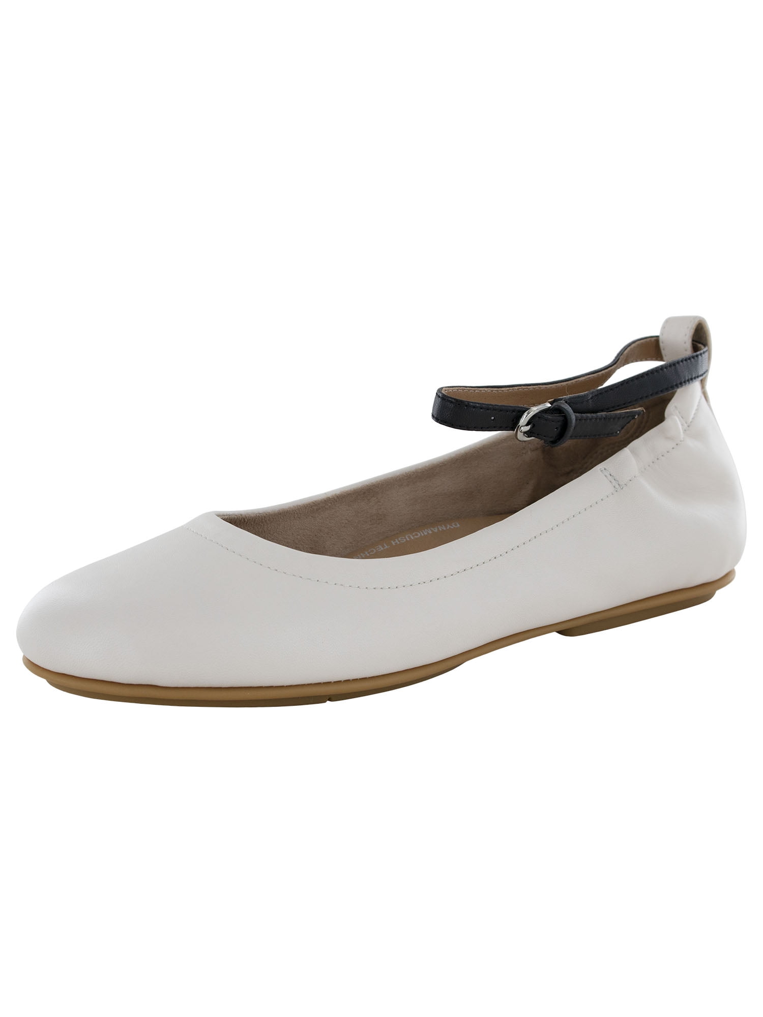サンダル・ミュール FitFlop Allegro Ballerina Flats Stone Q74-031 Fitflop Womens Allegro Ankle Strap Ballerina Flat Shoes
