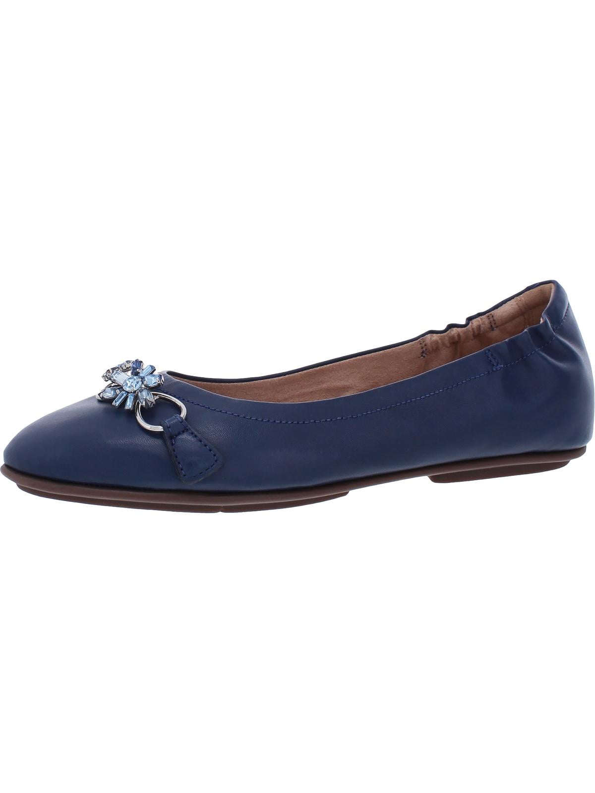Fitflop Womens Allegro Blossom Leather Ballet Flats Blue 8 Medium (B,M) -  Walmart.com