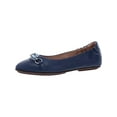 thumbnail image 1 of Fitflop Womens Allegro Blossom  Leather Ballet Flats Blue 8 Medium (B,M), 1 of 3