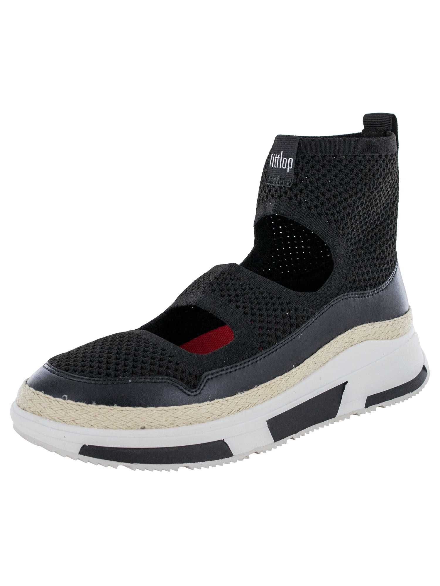 Fitflop Womens Blair Mesh High Top Sneaker Shoes, Black, US 6.5 - Walmart  Business Supplies