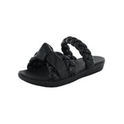 Fitflop Womens Braid Slide Open Toe Sandal Shoes, Black, US 5