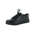 thumbnail image 1 of Fitflop Womens Camryn Furry Leather Sneaker Shoes, All Black, US 5, 1 of 3