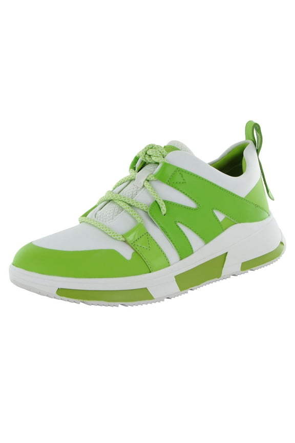 Womens Carita Neon Sneakers Shoes, Lime Green/White, US 5