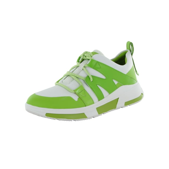 Fitflop Womens Carita Neon Sneakers Shoes, Lime Green/White, US 5