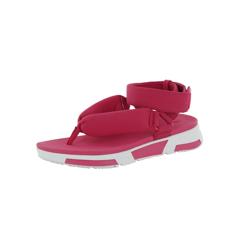 Fitflop Womens Elsa Padded Back Strap Toe Thong Sandals Hot Pink