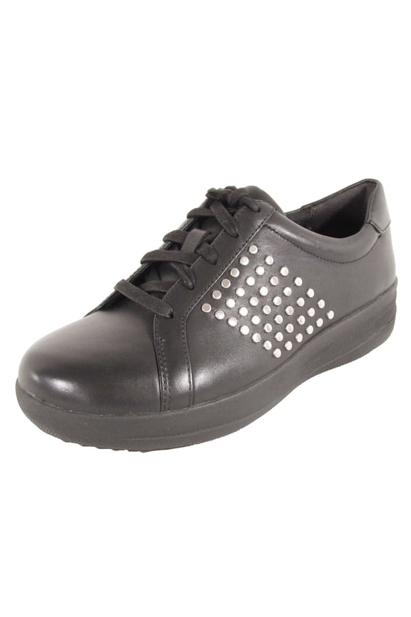 Womens F-Sporty II Metal Stud Sneaker Shoes, Black, US 5