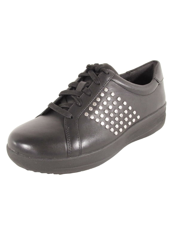 Womens F-Sporty II Metal Stud Sneaker Shoes, Black, US 5