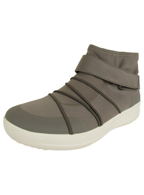 Fitflop Womens Neoflex High Top Sneaker Shoes, Charcoal, US 6.5