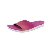 Fitflop Womens Neoflex Pool Slide Sandal Shoes, Coral/Fuchsia, US 5