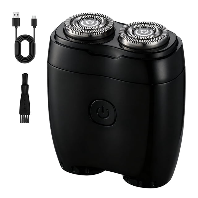 DaPlug Mini Electric Shaver for Men and Women, Dual Head Portable Razor with Smart Sensor, Compact Travel Size Pocket Shaver, USB-C Rechargeable, Wet & Dry IPX6 Waterproof, Low Noise, Easy to Clean